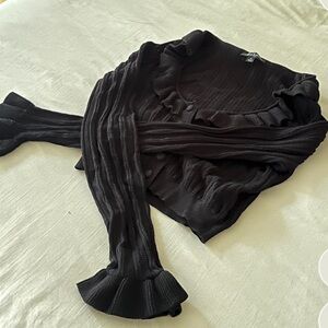 For Love And Lemons Black Knit Top